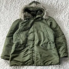 送料無料 状態良 ALPHA 80s USA製 3本タグ フライトジャケット L 民生品 N3D アルファ  4335