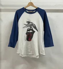 HYSTERIC GLAMOUR ヒステリックグラマー THE ROLLING STONES ローリングストーンズ 1975 ラグラン 02233CL1 半袖Tシャツ サイズ L 日本製
