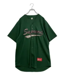 17aw Supreme SnakeScriptLogoJers ベースボールシャツ Lサイズ シュプリーム 