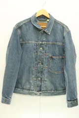 【中古】 LEVIS メンズデニムジャケット Gジャン M TYPE I トラッカージャケット LEVIS M インディゴブルー 藍 無地