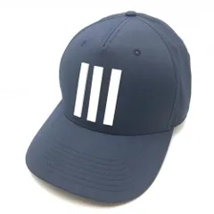 【美品】アディダス キャップ ネイビー×白 3ライン OSFW(57-60cm)  ゴルフウェア 2024年モデル  adidas