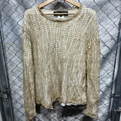 97SS COMME des GARCONS HOMME PLUS Mesh Layored L/S Tee 90s ARCHIVE 長袖Tシャツ サイズL ホワイト コムデギャルソンオムプリュス