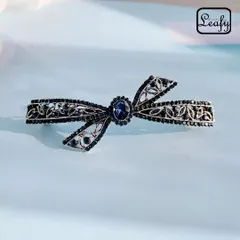 リボンバレッタ さりげなく華やか 透かしリボン   お上品 アンティーク ヘアアクセサリー 落ち着いた お色味 ビジュー 母の日 贈り物 ご褒美 自分用 普段使い ヘアアレンジ レディース お出かけ デート パーティー プレゼント ギフト 即購入OK 送料無料
