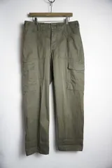 HEERESEIGENTUM オーストリア軍 M-75 フィールド カーゴ パンツ ファティーグ ミリタリー ボタン フライ カーキ 96 u. 100 Ⅲ/Ⅳ 1123P★4