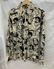 VINTAGE/長袖シャツ/総柄シャツ/70s/古着