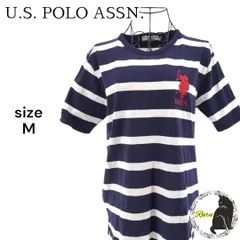 U.S. POLO ASSN. ユーエスポロアッスン 半袖Tシャツ ボーダー ロゴ刺繍 ワッペン ユニセックス