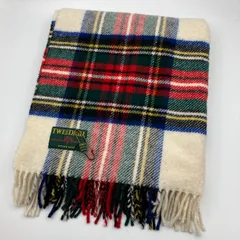 TWEEDMILL ツイードミル 大判 ウール ストール チェック ブランケット マフラー マルチカラー レディース SG380-12