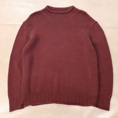 シルク100✨ポロバイラルフローレン Vネックケーブルニット ポニー L