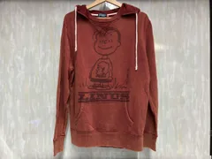 vintage SNOOPY LINUS PEANUTS パーカー 長袖 レッド スヌーピー L998-701V Mサイズ