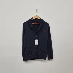 バーバリー ブラックレーベル ネイビー ショールカラー ニット カーディガン メンズ M