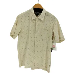 ステューシー Stussy 90S 紺タグ MADE IN USA 総柄 レギュラーカラーS/S シャツ メンズ import：M 