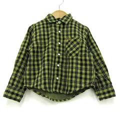 アーノルドパーマー 長袖シャツ コットン100% ブランド トップス キッズ 男の子用 95サイズ ブラック×イエロー Arnold Palmer 【中古】