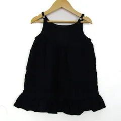 ラルフローレン ワンピース キャミワンピ コットン100% ブランド トップス キッズ 女の子用 90サイズ ネイビー RALPH LAUREN 【中古】