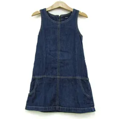 ギャップ ワンピース ノースリーブ デニム コットン100% ブランド トップス キッズ 女の子用 105cmサイズ インディゴ GAP 【中古】
