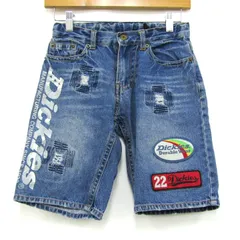 ディッキーズ デニムパンツ ハーフパンツ ジーンズ ジーパン コットン ボトムス キッズ 男の子用 130サイズ ブルー Dickies 【中古】のサムネイル