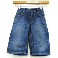 エドウィン デニムパンツ ハーフパンツ ジーンズ ジーパン コットン ブランド ボトムス キッズ 男の子用 120サイズ ブルー EDWIN 【中古】