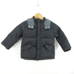 コムサイズム ダウンジャケット ジャンパー ブランド アウター 黒 キッズ 男の子用 90サイズ ブラック COMME CA ISM 【中古】