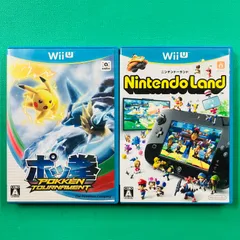 【Disc美品 2点セット】WiiU ポッ拳 トーナメント ニンテンドーランド Nintendo land ポケモン ポケットモンスター