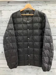 TAION 体温 タイオン MEN ベーシック クルーネックボタン インナーダウンジャケット TAION-104 ダウンジャケット XLサイズ ブラック 黒