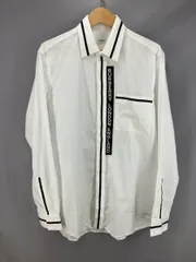 ★ BURBERRY London バーバリー ラバーロゴ 長袖シャツ M ホワイト 通年