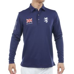 アドミラルゴルフ シャツ モックシャツ メンズ 長袖 モックネック 速