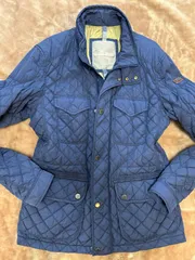 ナパピリNAPAPIJRIダウンジャケット メンズコート cort アウター 冬服 ブルゾン ジャンバー ジャンパー 紳士服blue ブルー 青 表記サイズLメンズmen’s男性用のサムネイル