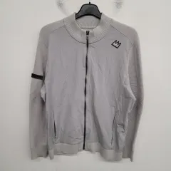 95/M バラシェルバスキア ゴルフ ニット ジップアップ ジャケット