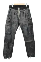 リックオウエンス Rick Owens BAUHAUS CARGO バウハウス カーゴ ロング パンツ 48 黒 ブラック ブランド古着ベクトル 中古☆AA★250703のサムネイル