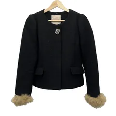 Apuweiser-riche(アプワイザーリッシェ) ジャケット サイズ1 S レディース美品  - ダークネイビー 長袖/ファー/秋/冬