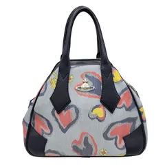 【中古品】Vivienne Westwood ヴィヴィアンウエストウッド YASMINE HEART LEOPARD HAND BAG ヤスミン ハート レオパード ハンドバッグ カバン 鞄 【180-251201-ya-12-izu】