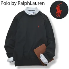 【定番】 90s ヴィンテージ ポロバイラルフローレン Polo by RalphLauren スウェット トレーナー M ブラック メンズ レディース ユニセックス 男女兼用 刺繍ロゴ アメトラ
