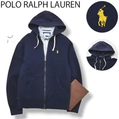 【定番】 ラルフローレン POLO RALPH LAUREN 裏起毛 スウェット フーディー パーカー M ネイビー レディース メンズ 男女兼用 トラッド
