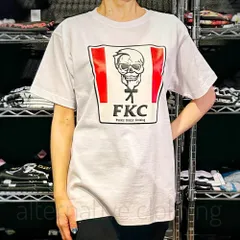 【土日も発送】 FKC スカル おじさん Tシャツ おもしろ パロディ プレゼント ギフト 丈夫 大きいサイズ メンズ レディース 男女兼用 人気 ギャグ クリスマス ロックTシャツ バンドTシャツ  白 ホワイト alt-s at-72wh