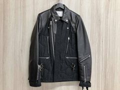 sacai サカイ キルティング×レザー ドッキングジャケット サイズ1