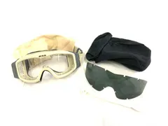 【米軍放出品】ESS タクティカルゴーグル PROFILE NVG ミリタリーゴーグル クリア/スモークレンズ サバゲー 耐衝撃 防塵(60)HK26EK-2