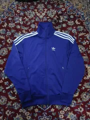 (S / 90) アディダス オリジナル ファイヤーバード トラックジャージ トップス パープル 白・紫