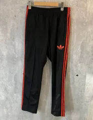 19AW adidas originals SST DMC TRACK PANTS  トラックパンツ ロングパンツ サイズL ブラック×レッド アディダス