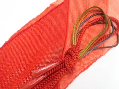 【一輝堂】和装小物 帯締め 帯揚げ セット 振袖用 総絞り 丸組 金糸 美品 帯締 帯揚 25w11-13924