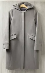 UNITED ARROWS green label relaxing 3625-126-1191 KF W 2WAY ノーカラー HOODコート サイズ36 グレー