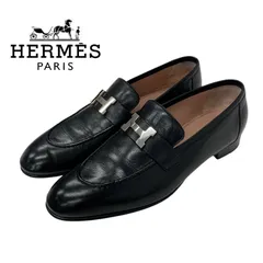 【極美品】現行品　エルメス モカシン　ホット ブラック ケリー金具 36ハーフ 2025年最新】エルメスモカシンの人気アイテム - メルカリ