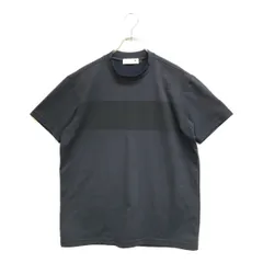 中古 メンズ ルコックスポルティフ le coq sportif 半袖シャツ L 紺 ネイビー モックネック ハイネック