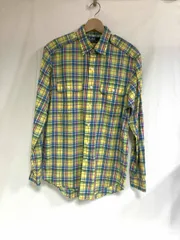 RALPH LAUREN POLO RALPH LAUREN 90s ポケット チェック マルチカラー サイズM 長袖シャツ
