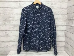 UNIFORM EXPERIMENT／長袖シャツ／UE-140058／ブルー／ホワイト／総柄／サイズ3