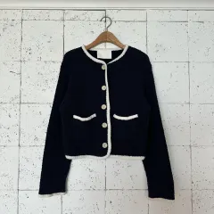 ウィメンズ free HAAG カーディガン ネイビー