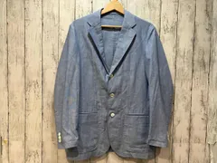 RING JACKET 総柄 コットン ジャケット リングジャケット ライトブルー サイズ46 