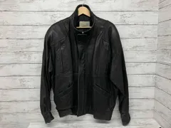 Ocean West／レザージャケット／肩パッド／ブラック／レザー／カナダ製／サイズ表記なし