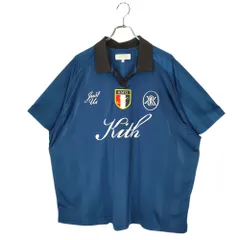 KITH キス 24SS Shadow Stripe Marcel Soccer Jersey 半袖 サッカー シャツ 24-051-060-0042-2-0 XL ブルー系 メンズ