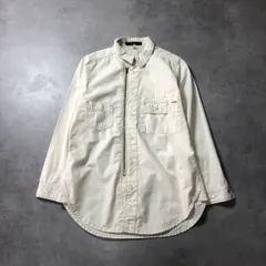 WQ907●Johnbull：リネンコットンジップ＆ボタンシャツ ●Ⅿ● 生成り ムラ糸 アシメデザイン ジョンブル