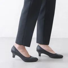 [ブラック]日本製 パンプス 外反母趾 靴 4E 幅広 ポインテッドトゥ 5cmヒール 5センチヒール 痛くない 柔らかい 長時間 疲れない 歩きやすい 軽い フォーマル オフィス 通勤 立ち仕事 冠婚葬祭 黒 おしゃれ きれいめ k45-374081