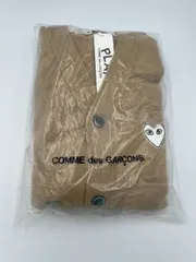 ■ COMME des GARÇONS PLAY カーディガン ベージュ Mサイズ ハートワッペン ニット セーター